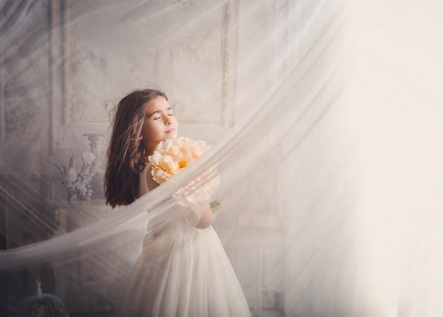 Fotografía niña de comunión